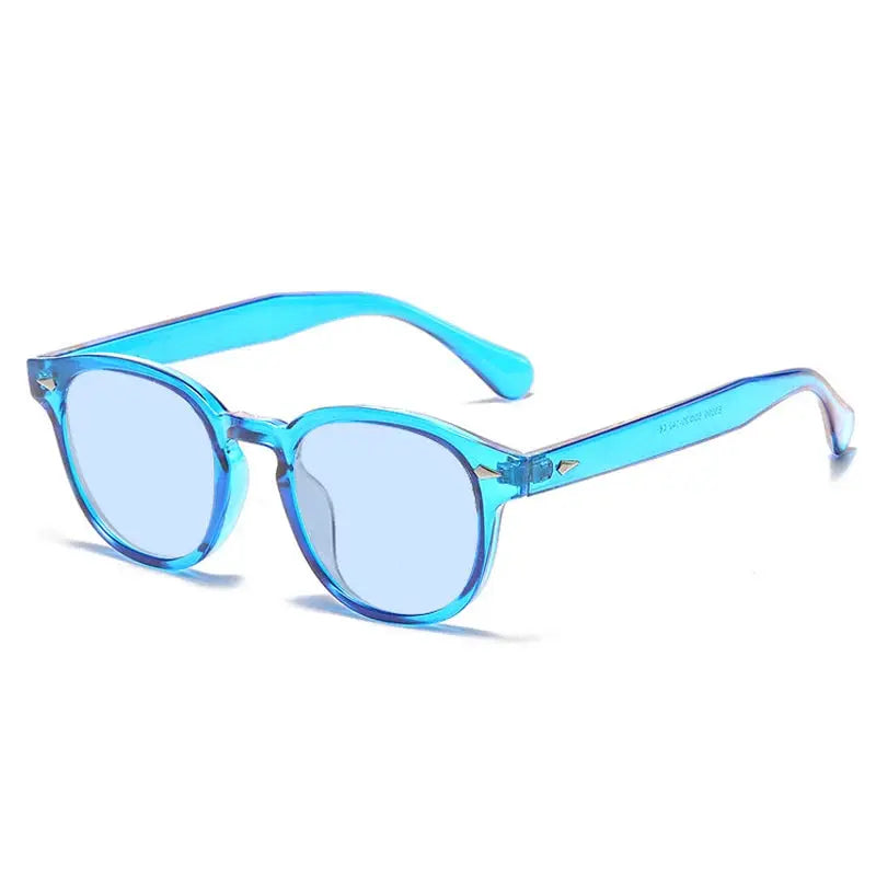 JNPCXI Retro Round Sunglasses With UV400 Protection Rivet Leopard Pattern Unisex Eyewear