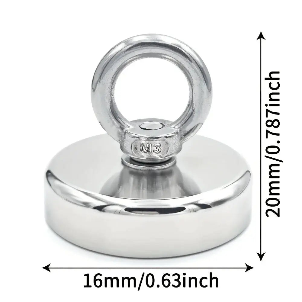 Neodymium Fishing Magnet N52 With Countersunk Eyebolt Salvage