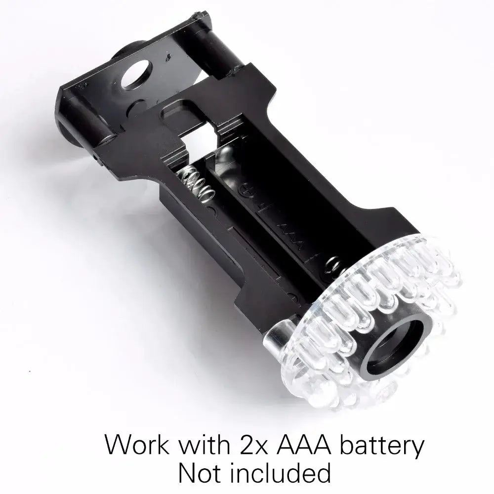 Eleopard fake CCTV camera by Simples Market with flashing LED ring on black plastic body