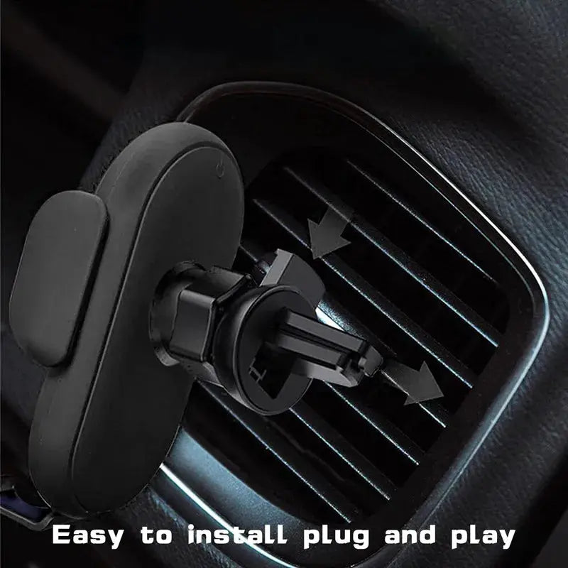 VIKEFON Wireless Car Charger Mount for Air Vent, Rotating Phone Holder With Fast Infrared Wireless Charging