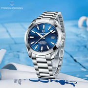 PAGANI DESIGN A150 men's watch with blue dial, automatic movement, sapphire glass, 100m water resistant
