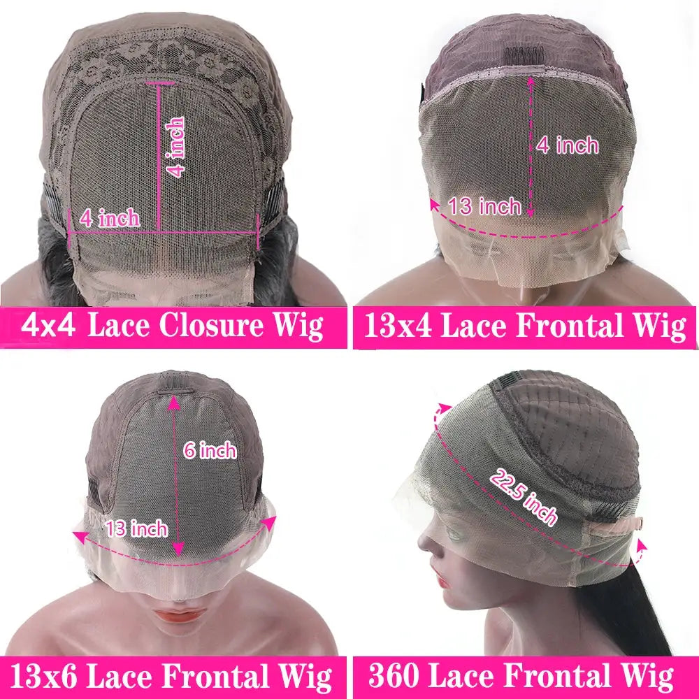 Chocolate Brown 13x4 Lace Front Wig Brazilian Virgin Hair Pre Plucked 13x6 HD Lace Frontal Body Wave Wig
