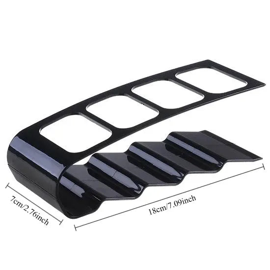4 Compartment Remote Control Organizer Desktop Storage Rack Plastic Holder Multi Purpose Desk Organizer