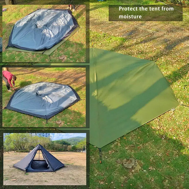 4x4 Waterproof Camping Groundsheet For Tent Footprint Picnic Mat And Hammock Shelter Durable 210D Oxford