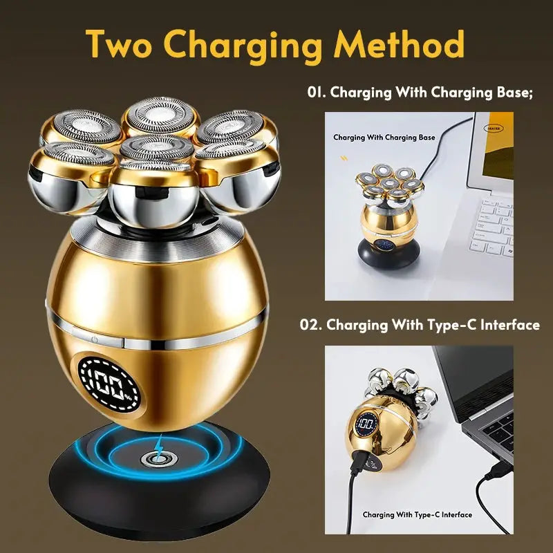 5 In 1 7D Floating Blade Shaver For Men Beard Trimmer Clipper