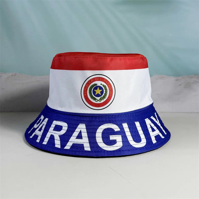 National Flags Reversible Bucket Hat For Men Women Football Fans