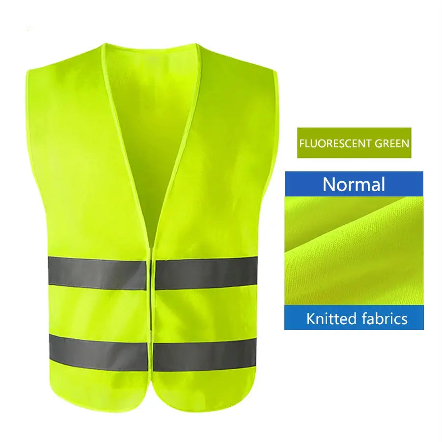 High Visibility Safety Vest Adjustable for Running Cycling Outdoor Traffic Night Security