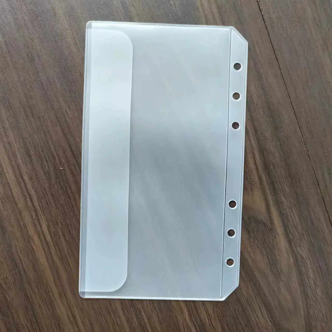 Simples Market A5 transparent binder zipper folder for 6-ring notebook binder