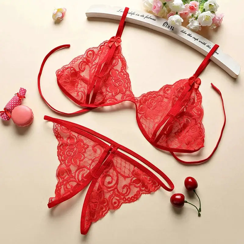 Womens Low Neck Backless Bodysuit Babydoll Lingerie Set Sexy Curvy Nightwear For Intimate Wear