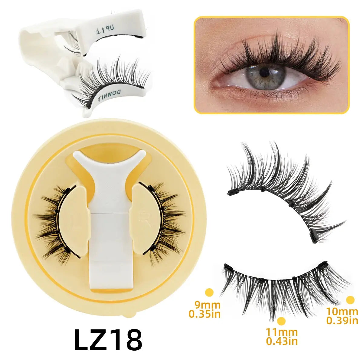 YSDO 1 Pair Glue Free Magnetic Eyelashes Natural 3D Mink Reusable Sensitive Eye Friendly Kit 2025