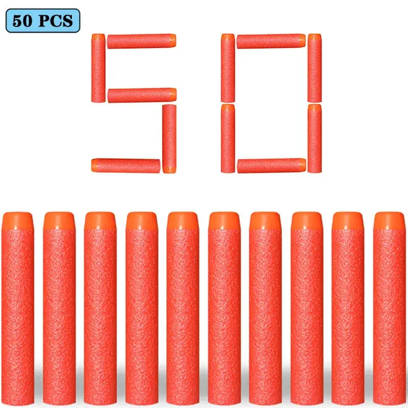 7.2cm EVA Foam Darts 100 Pieces Refill Rounds for Nerf N Strike Blasters Round Head Safe Play