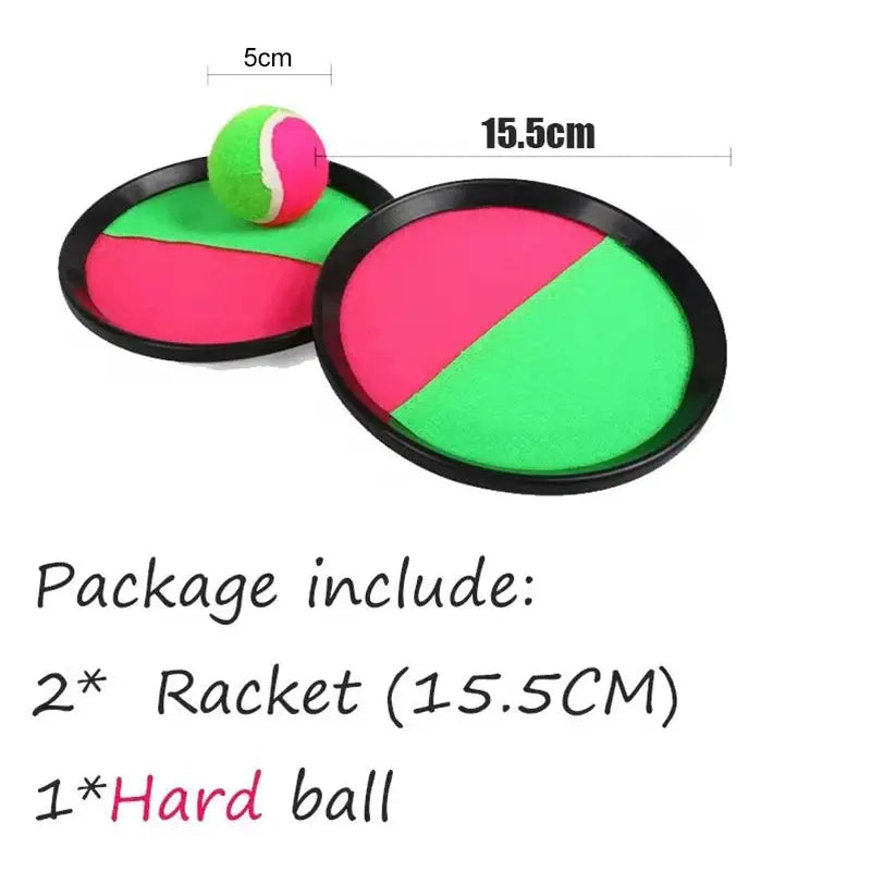Toss And Catch Ball Set Sticky Beach Toy For Kids Outdoor Summer Multiplayer Game Parent Child Interaction Gift