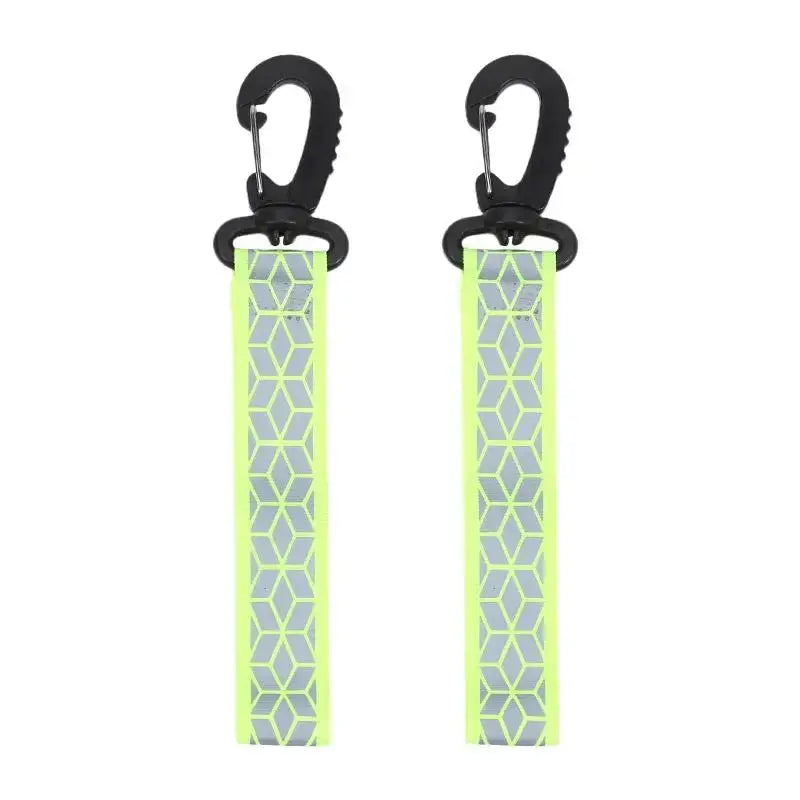 Reflective Straps Pendant Keychains 2Pcs For Outdoor Safety Night Running Cycling Backpack Lightweight Bright