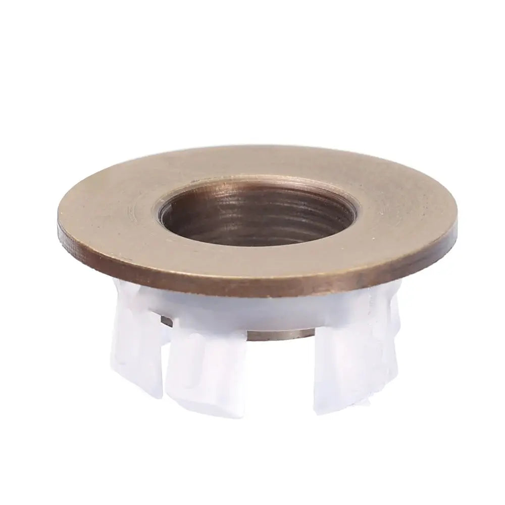 AquaGuard Round Overflow Hole Cover for Sink and Basin Fits 23mm to 25mm Diameters Minimalist Trim
