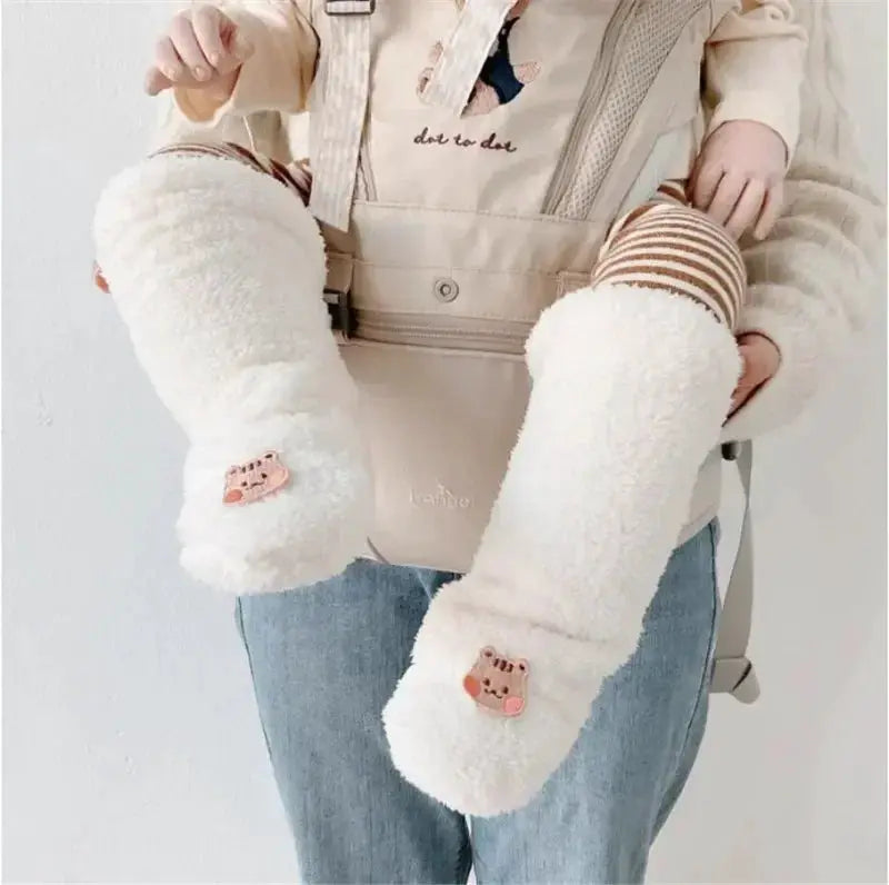 Winter Baby Socks Thick Warm Knee High Plush Anti Slip Floor Socks For Newborns And Toddlers