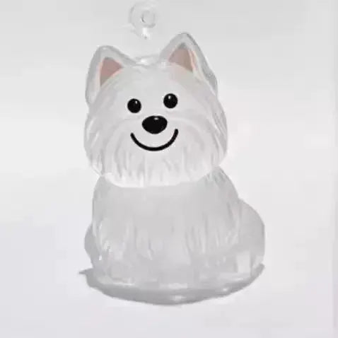 Dog Hair Storage Keychain Transparent Dog Cat Shape Memorial Pendant Handmade Resin Pet Keepsake Gift