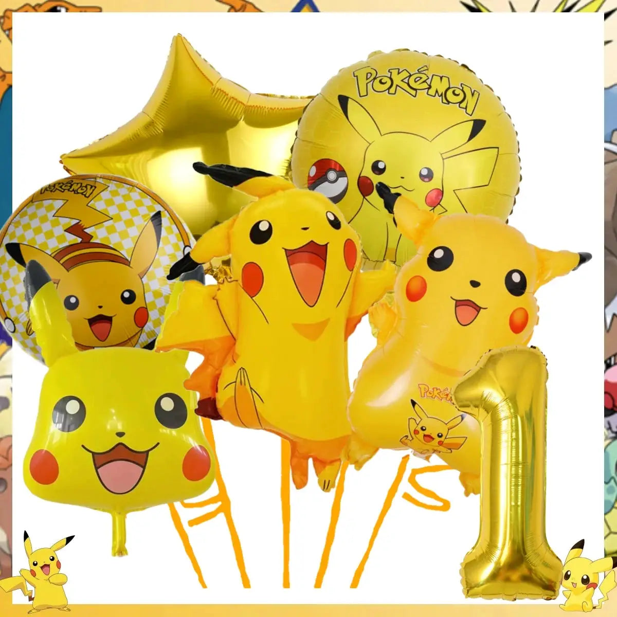Pokemon Pikachu Birthday Party Decor Set Disposable Tableware Tablecloth Cups Plates Napkins Balloons Baby Shower Kids