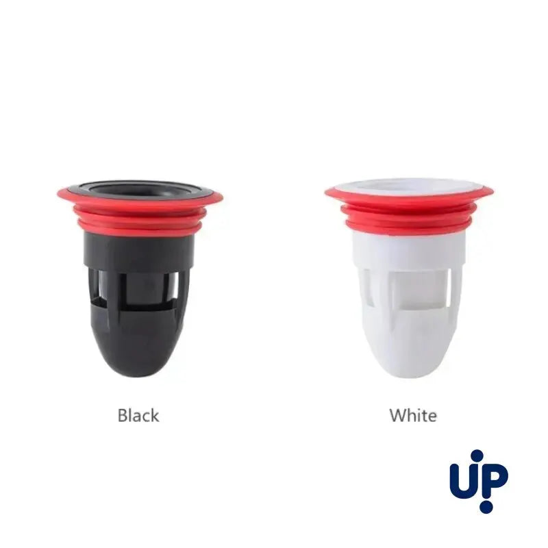 Floor drain deodorization core, 2-pack in black and white with red seals, Simples Market