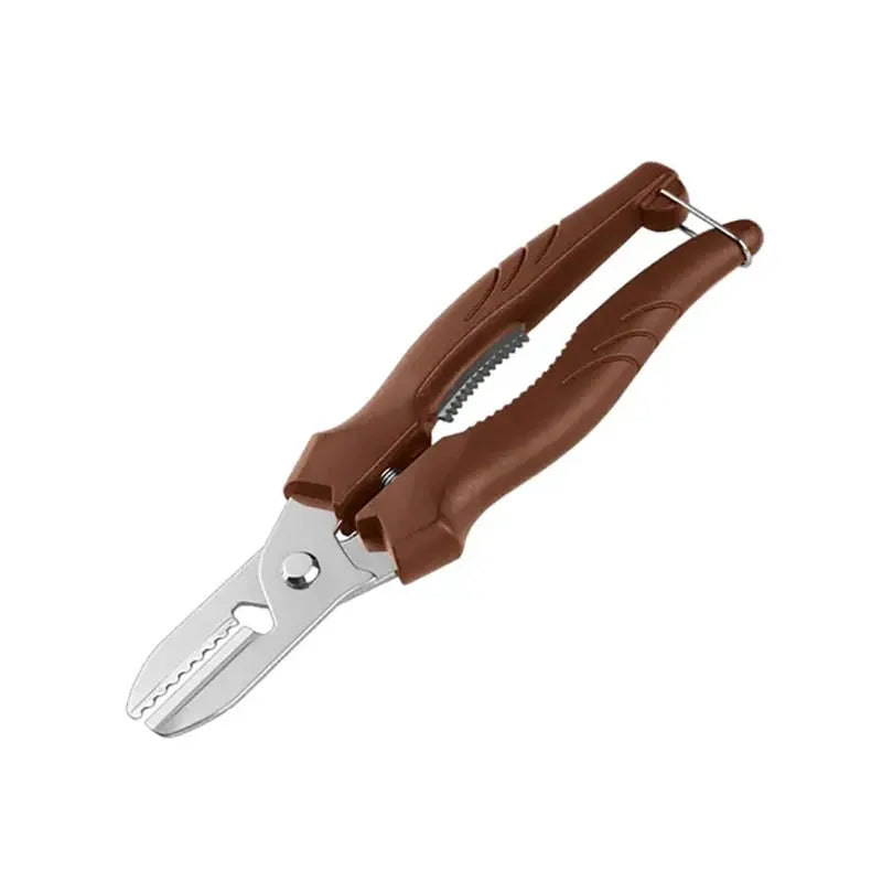 ChefCraft Multipurpose Chestnut Scissors Peeler For Efficient Shell Peeling And Leather Clip Cross Cutting