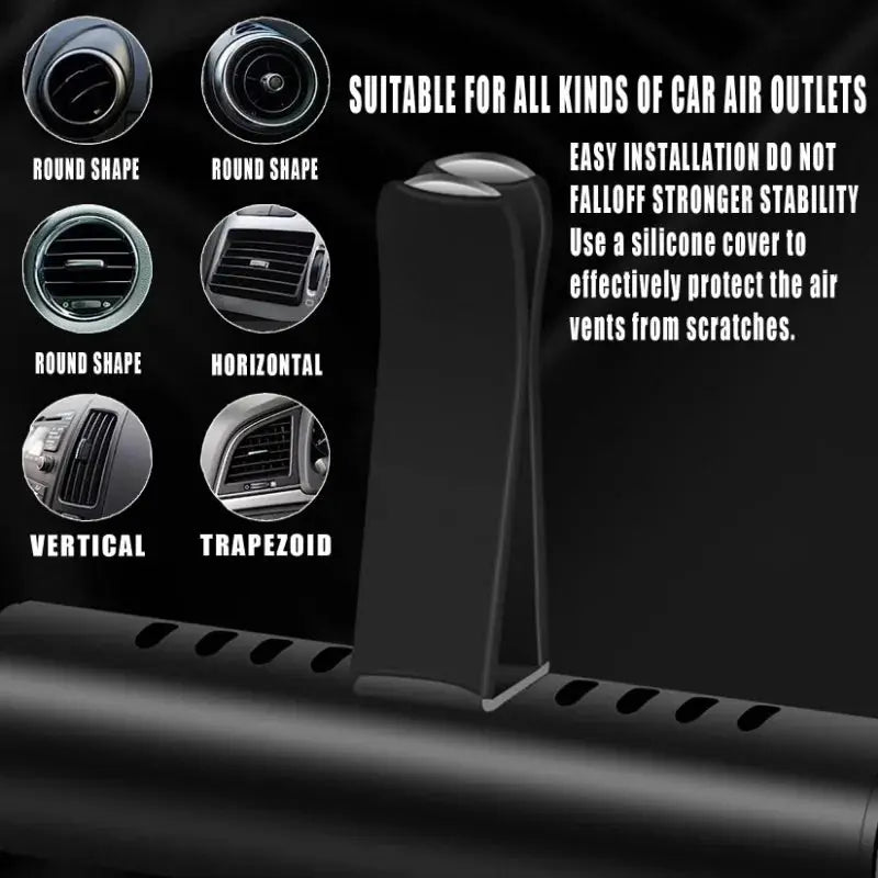 8 Piece Car Air Vent Perfume Set With Aviation Aluminum Alloy Air Fresheners For Auto Interior Aroma Non Toxic