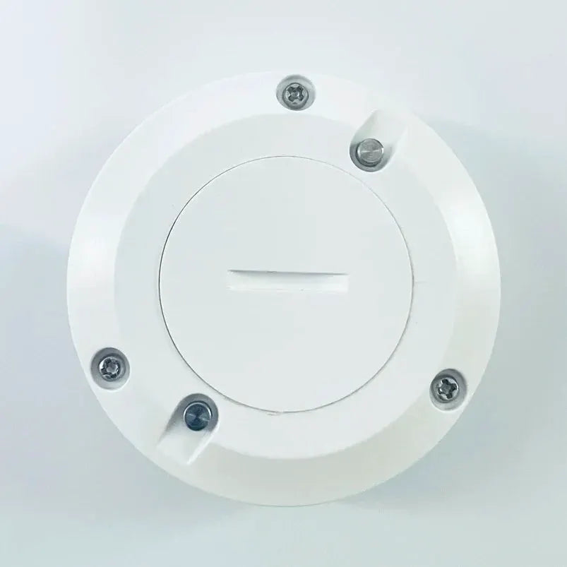 Tuya Zigbee 2mqtt water immersion sensor, round white plastic mounting base with four screws