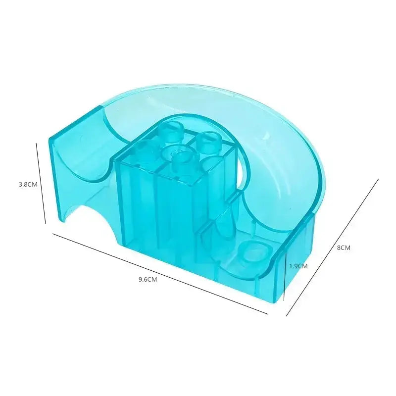 Big Size Building Blocks Marble Race Run Maze Educational Toy For Kids With Large Bricks And Ball Chute Giraffe Gift