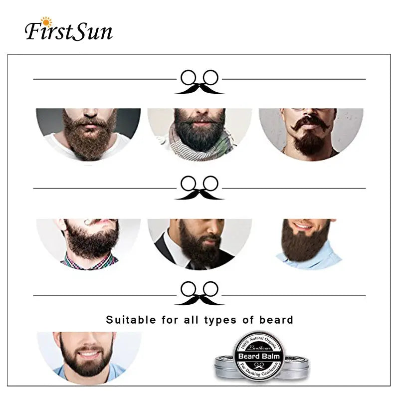 NatureGlow Natural Beard Balm Wax And Growth Oil For Moisturizing, Smoothing, And Healthy Beard Growth