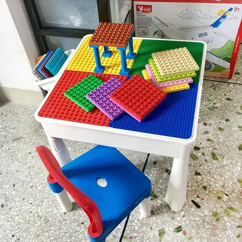 9 Sizes Big Building Plastic Blocks Base Plates Compatible With Large Bricks And Assembly Figures For Kids Toys