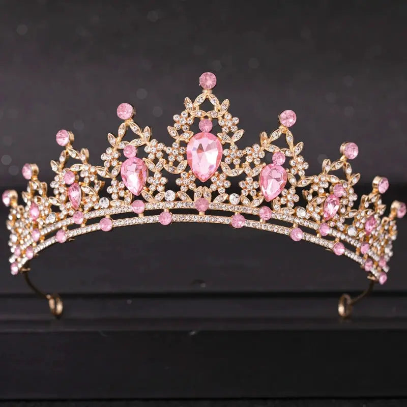 Crystal Wedding Tiara For Bride Silver Color Bridal Crown Diadem Veil Tiaras Hair Accessories Head Jewelry