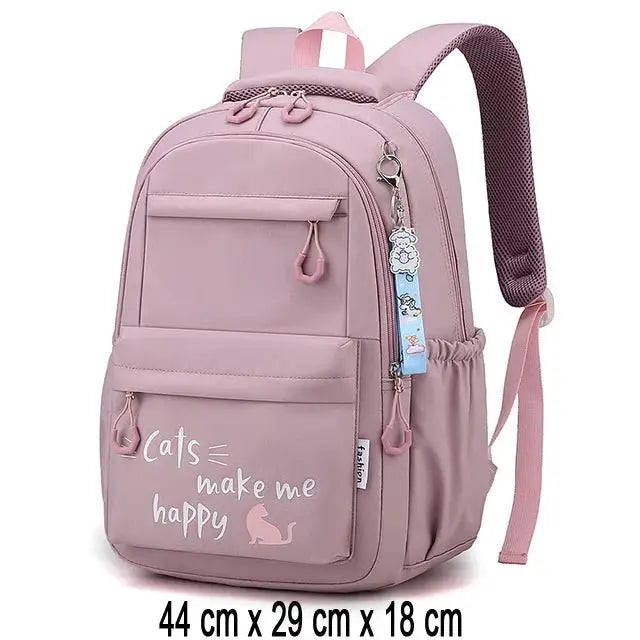 Pink Kawaii School Backpack - Simples Market