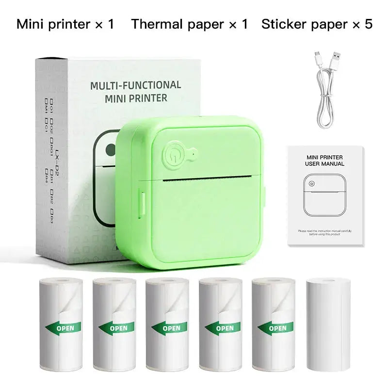 DOLEWA D8 Portable Bluetooth Inkless Sticker Printer Maker For Office