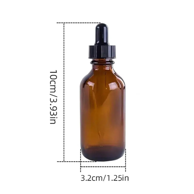 12 Pack 30ml Amber Glass Essential Oil Bottles With Droppers Lightproof For Samples Travel Cosmetics Perfume