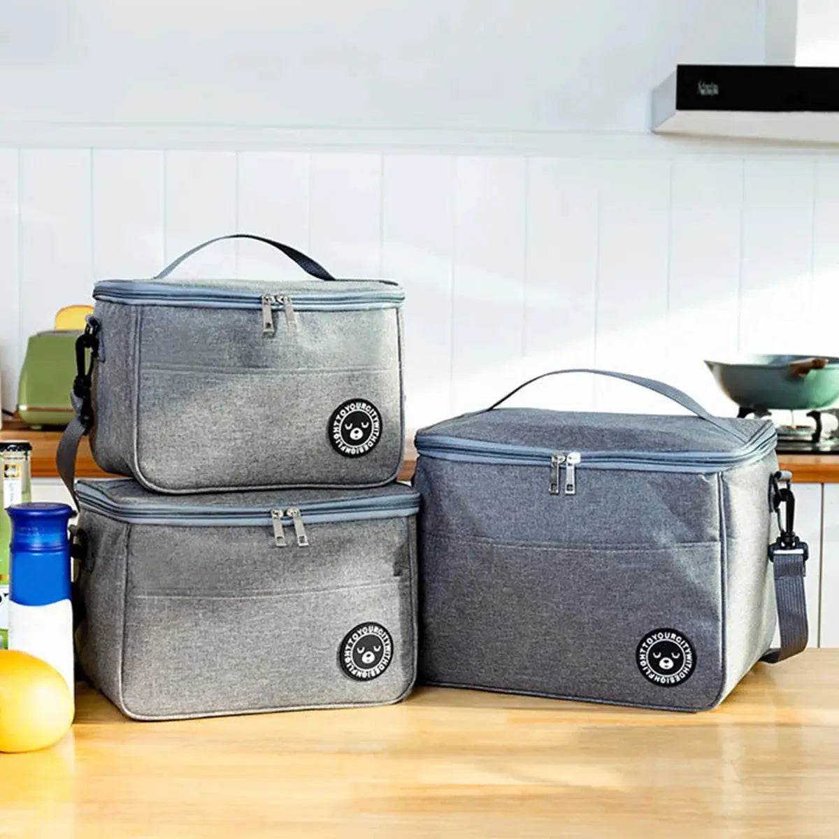 Insulated Lunch Bag With Shoulder Strap Spacious Capacity And Thickened Waterproof Oxford Keeps Meals Fresh All Day
