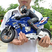 High Speed RC Motorcycle 1-6 and 1-10 Scale Electric Remote Control Bike 4CH Drift Car for Kids