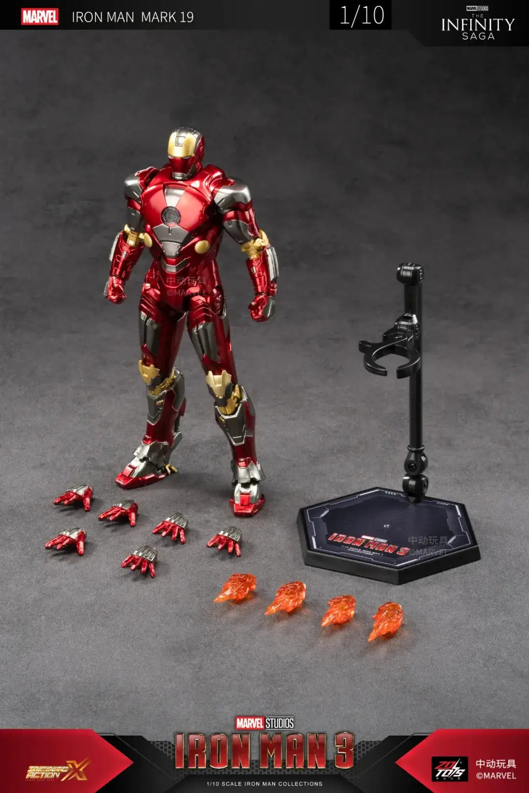 ZD Original Iron Man MK31 MK32 Piston Romeo MK10 MK19 Tiger One Tenth Scale Armor Marvel Legends Avengers Action Figure Toy