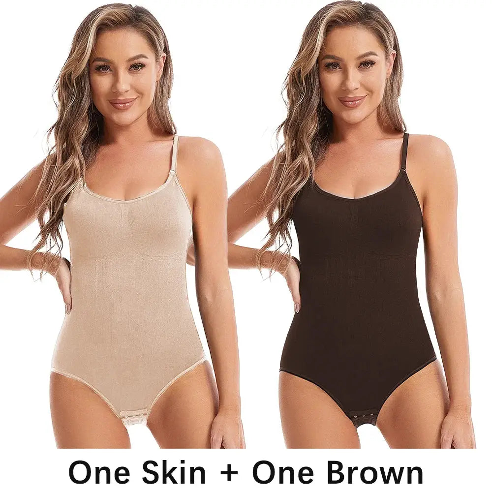 CurveCraft Open Crotch Seamless Shapewear Bodysuit For Butt Lift And Smoothing Silhouette