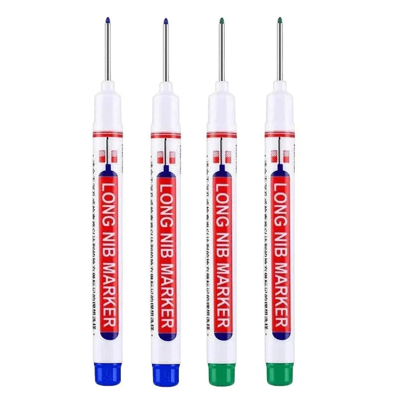 Long nib markers 4-pack by Simples Market with blue and green caps