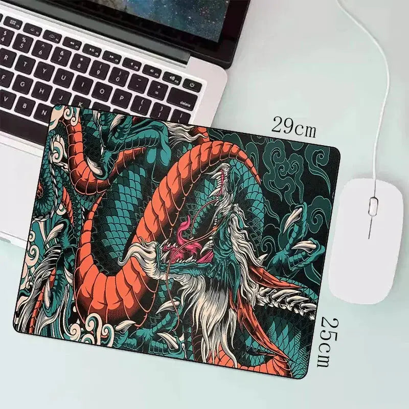 Japanese Dragon Large Gaming Mousepad Keyboard Desk Mat XXL Anime Dragon Pattern