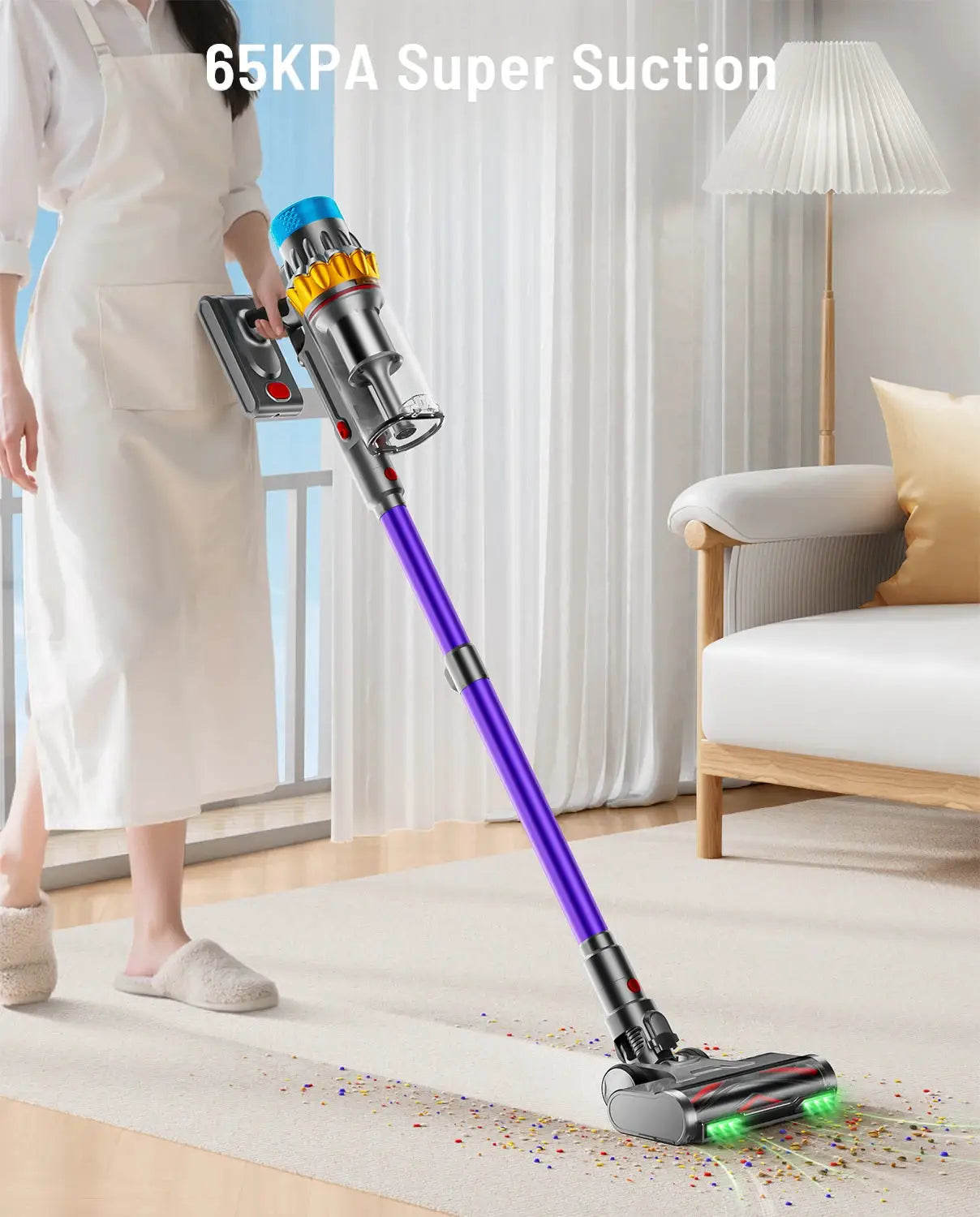 VAKERR X15 Pro 650W Cordless Vacuum Cleaner 70 Minutes Pet Hair