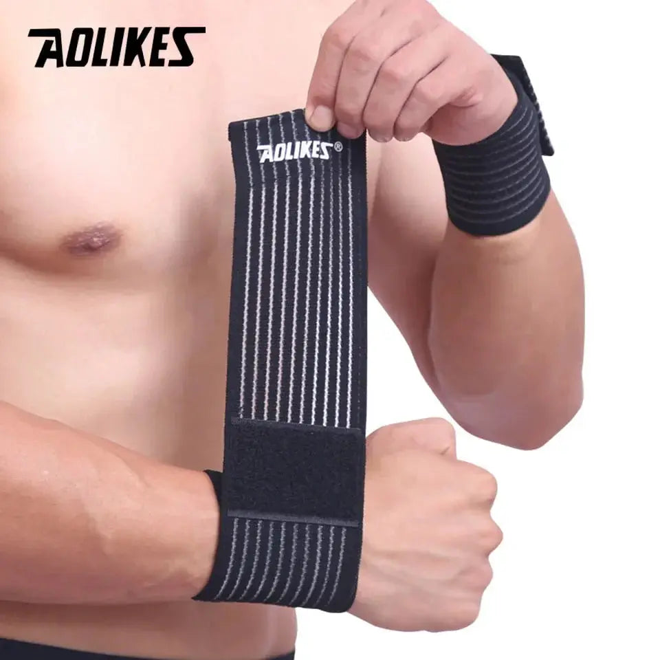 AOLIKES Cotton Elastic Bandage Wristband for Hand and Wrist Support in Sport Gym Carpal Tunnel Relief