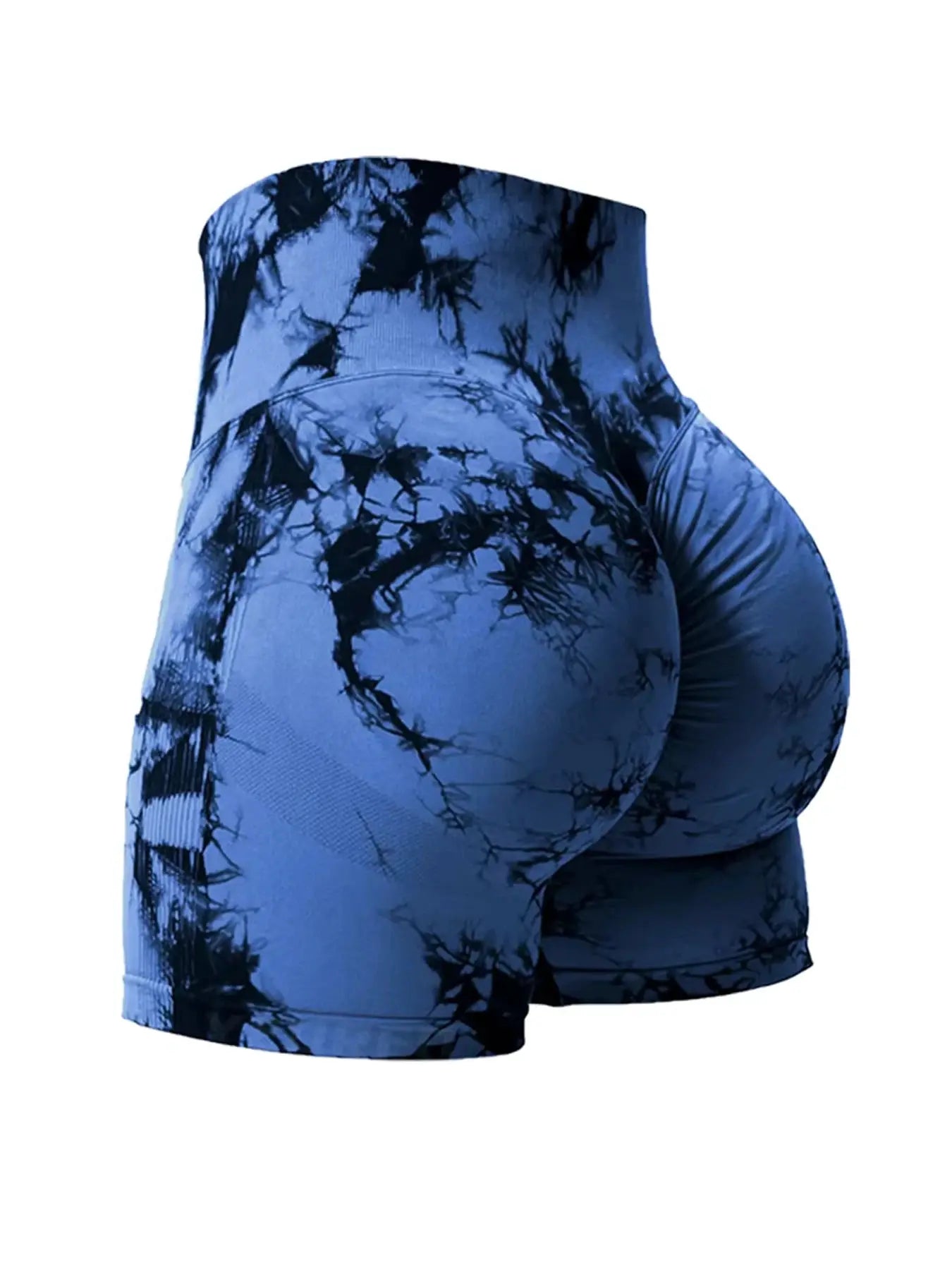 NovaFlex Tie Dye Butt Lifting Seamless Gym Shorts 2 Pack High Waist Nylon Elastane For Workout