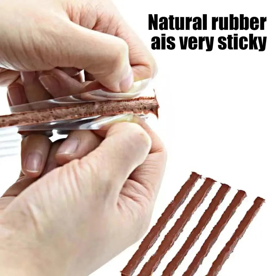 Tyre Repair Kit 45pcs by Simples Market with natural rubber plugs for car and motorcycle tires