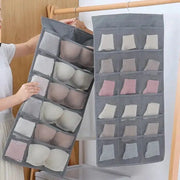 Double Sides Underwear Storage Hanging Bag Foldable Organizer For Dormitory Home Wardrobe Bras Socks