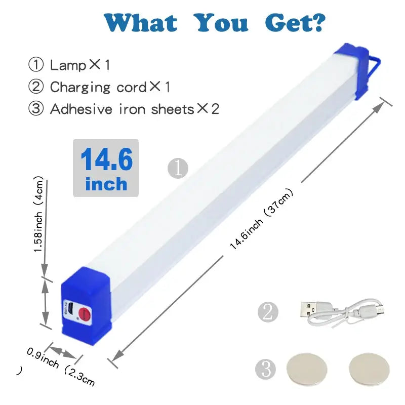 NovaLite LED Rechargeable Lamp Tube USB 5V Magnetic Portable Emergency Light For Camping And Outdoors