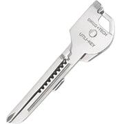 Multi-function folding tool keychain, stainless steel, 6-in-1 EDC with bottle opener and screwdriver pocket plier
