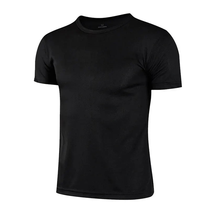 Men's black quick-dry athletic T-shirt from Simples Market