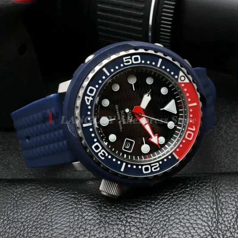 Watchdives Soft Rubber Waffle Strap 20mm 22mm Silicone Diver Watchband For Seiko SKX007 Waterproof