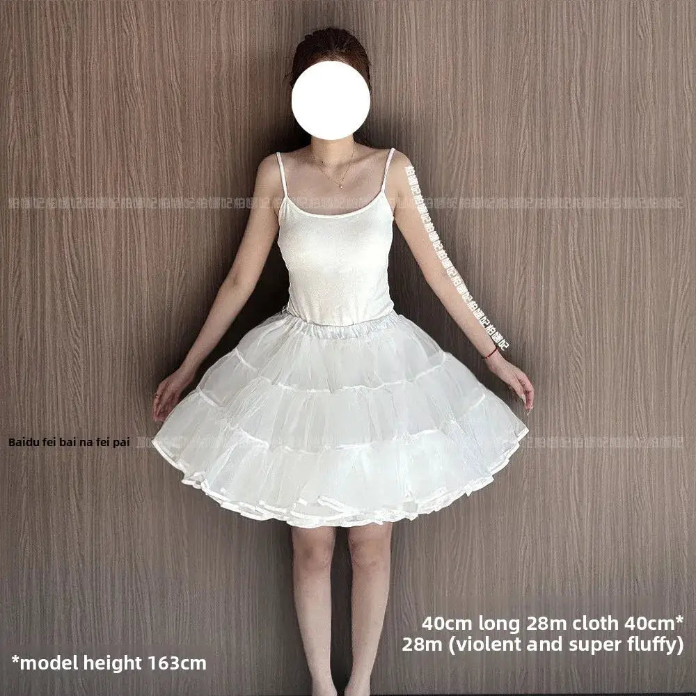 Lolita petticoat underskirt by Simples Market, white fluffy tulle crinoline