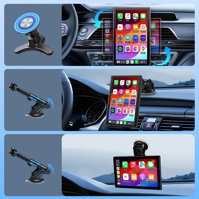 Wireless CarPlay Android Auto Seven To Nine Inches Multimedia Screen