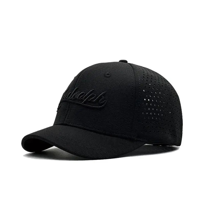 Big Head Hat Back Closed 5cm Short Brim Baseball Cap For Men Mesh Fitted Stretchy Full Closed Caps 56-60cm 61-65cm